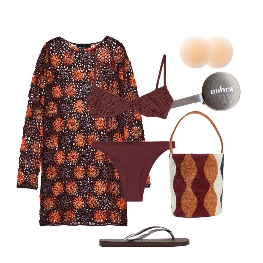 Zara Crochet Knit Mini Dress - Picture 7 of 14